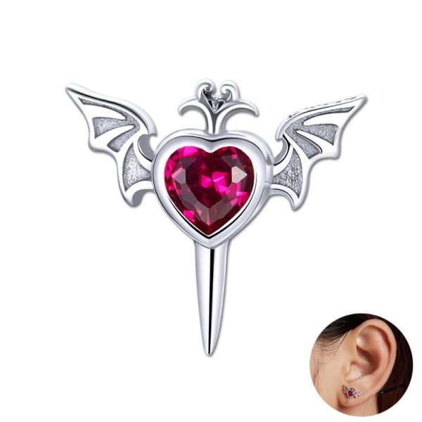 Boucle D'Oreille Gothique Argent