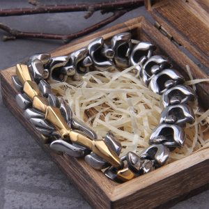 Bracelet argenté rock