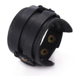 Bracelet Gothique Cuir