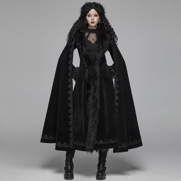 Manteau Gothique Hiver Femme7