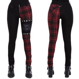 Pantalon Gothique Rouge7