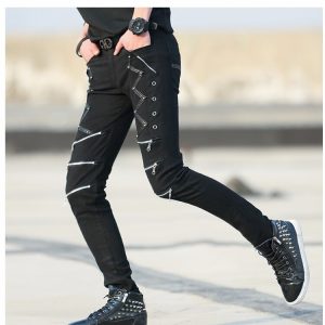 Pantalon Gothique Noir Homme6