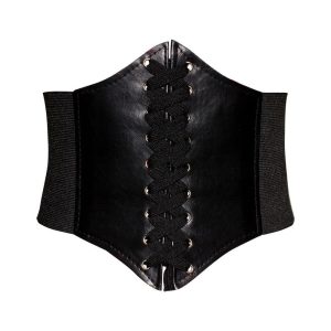 Corset réglable lacets noirs