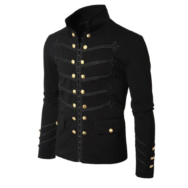 Veste Gothique Noire Militaire Officier12