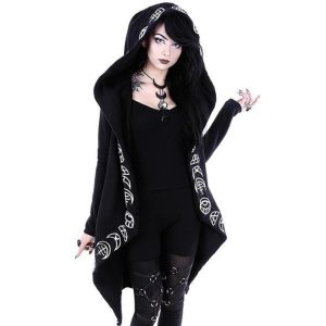 Manteau Gothique Femme Capuche7