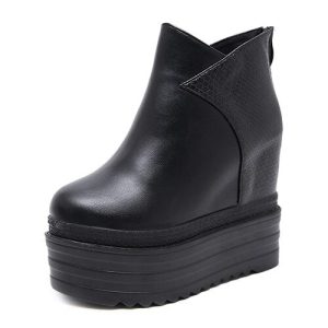 Boots Plateforme gothique style