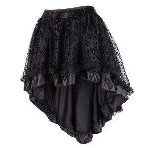Jupe Gothique Victorienne AsyméTrique8