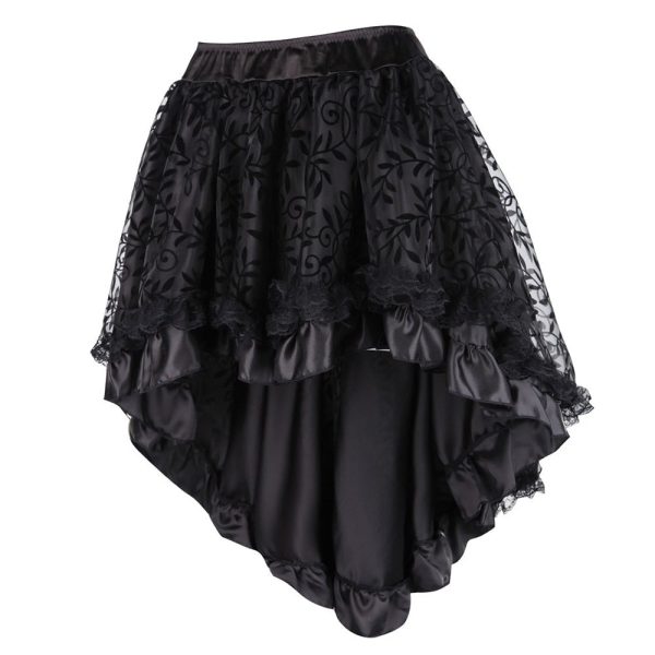 Jupe Gothique Victorienne AsyméTrique8