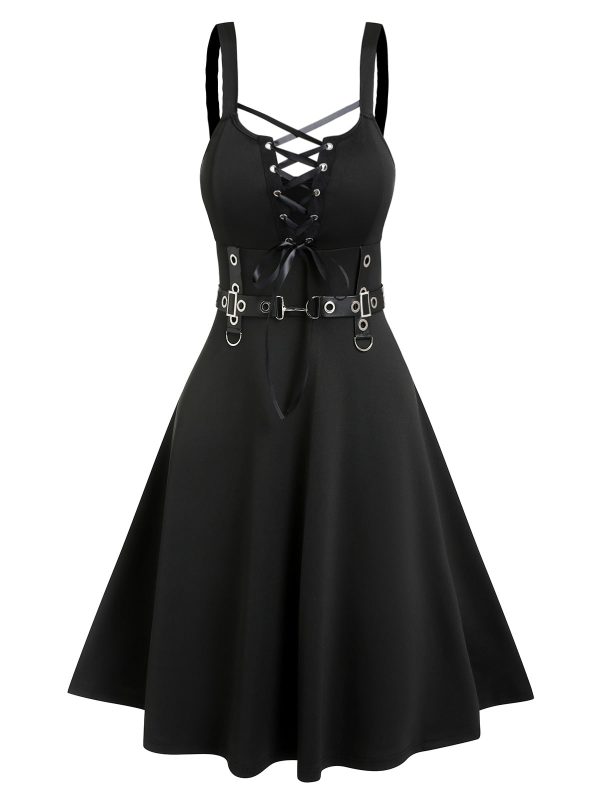 Robe Gothique Noire Cyber10