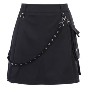 Jupe gothique noire StreetGoth