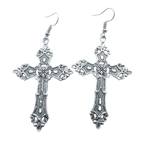 Boucles D'Oreille Gothique Croix - Kris
