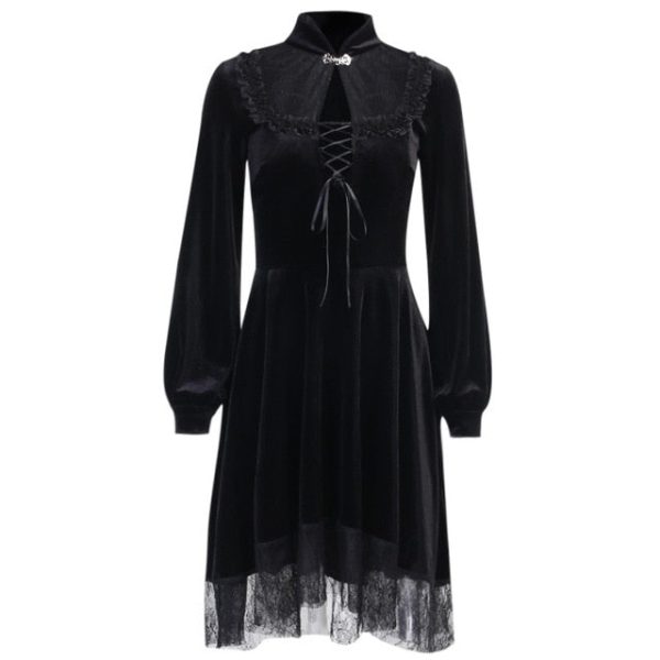 Robe gothique victorienne en dentelle