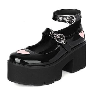 Chaussures Gothiques CompenséEs D'éTé8