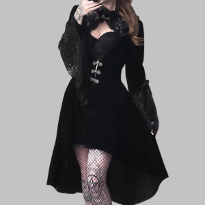 Robe gothique victorienne noire